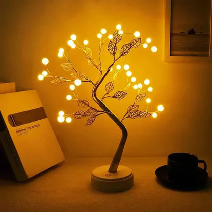 Lámpara LED Bonsai Hojas Doradas BonsaiGlow™