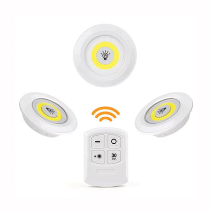 LightSave™ Set luces LED inalámbricas x 3 con control remoto